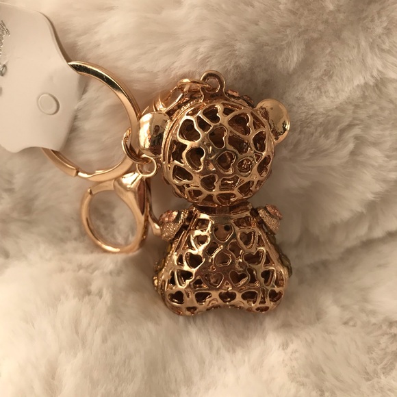 New Teddy Bear swarovski like key chain accessory - Picture 3 of 6